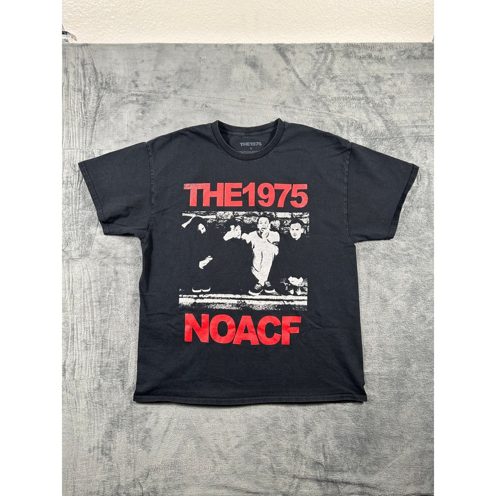 The 1975 NOACF Band T-Shirt Mens XL Black Red Graphic Notes On Conditional Form